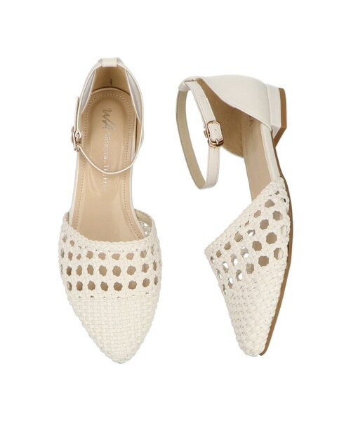 ORiental TRaffic(オリエンタルトラフィック)の「メッシュセパレートパンプス(シューズ・レディース・キャメル/ネイビー/ホワイト・SS/S/M/L/LL/3L)」の3枚目の写真