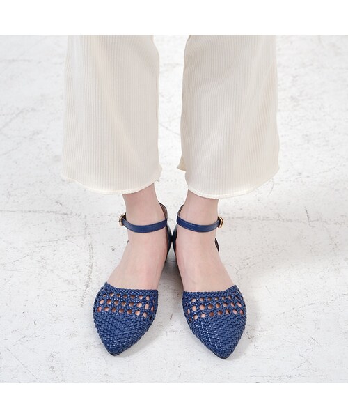 ORiental TRaffic(オリエンタルトラフィック)の「メッシュセパレートパンプス(シューズ・レディース・キャメル/ネイビー/ホワイト・SS/S/M/L/LL/3L)」の14枚目の写真