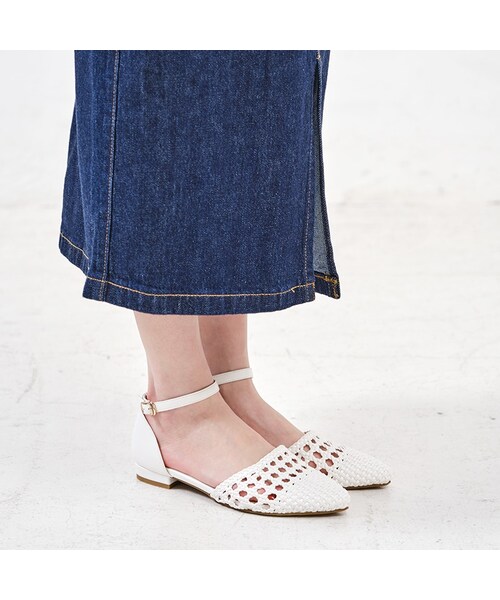 ORiental TRaffic(オリエンタルトラフィック)の「メッシュセパレートパンプス(シューズ・レディース・キャメル/ネイビー/ホワイト・SS/S/M/L/LL/3L)」の13枚目の写真