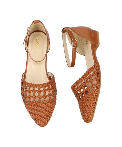 ORiental TRaffic(オリエンタルトラフィック)の「メッシュセパレートパンプス(シューズ・レディース・キャメル/ネイビー/ホワイト・SS/S/M/L/LL/3L)」の1枚目の写真