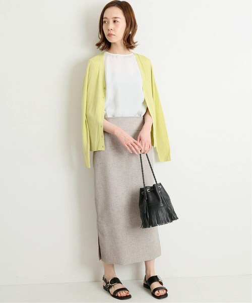 【新品】IENA リネンライクツイードスカート IENA（イエナ）の「リネンライクツイードスカート◇（）」 - WEAR