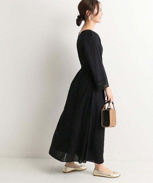 SLOBE IENA（スローブイエナ）の「マニーレースVネックロング