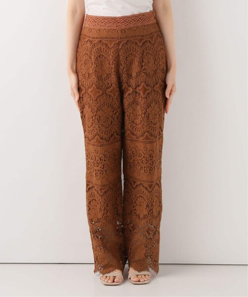 SLOBE IENA(スローブイエナ)の「レースフレアーパンツ◆(パンツ・ホワイト/36/在庫なし/38/40)」の8枚目の写真