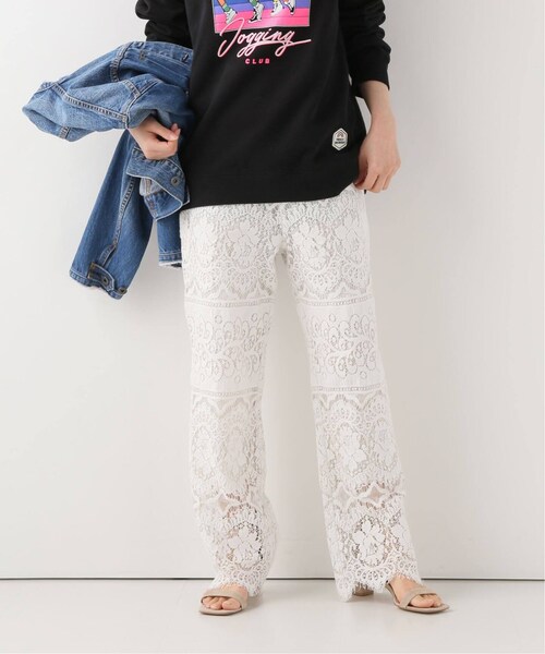 SLOBE IENA(スローブイエナ)の「レースフレアーパンツ◆(パンツ・ホワイト/36/在庫なし/38/40)」の18枚目の写真