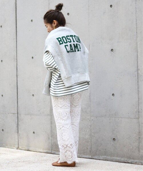 SLOBE IENA(スローブイエナ)の「レースフレアーパンツ◆(パンツ・ホワイト/36/在庫なし/38/40)」の20枚目の写真