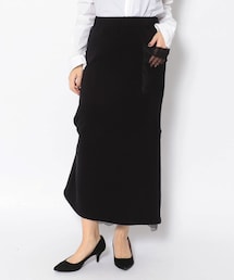 ADDICT NOIR | ADDICT NOIR/アディクト ノアー/Back Frill Sweat Skirt(スカート)