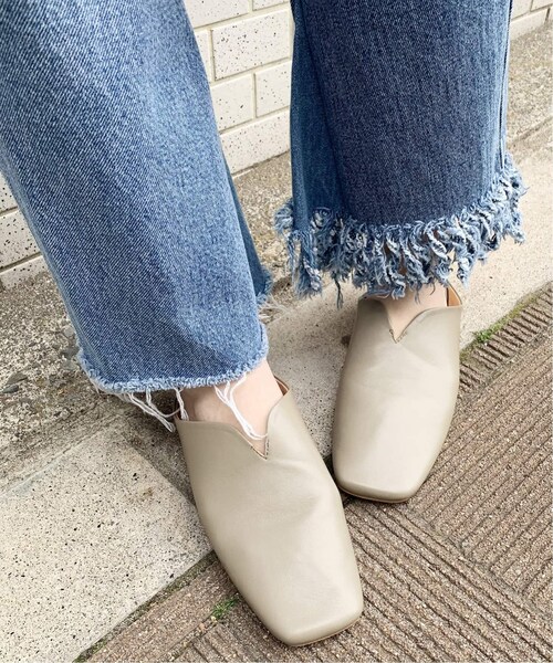JOURNAL STANDARD（ジャーナルスタンダード）の「スクエアスリッパ◆（シューズ・ナチュラル/36/37/38/39/在庫なし）」の4枚目の写真