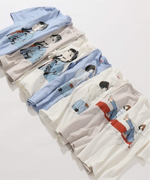 JOURNAL STANDARD relume(ジャーナルスタンダード レリューム)の「ジーパン女子×江口寿史Tシャツ「Shoelace」(トップス・M/L/XL/在庫なし/グレーB)」の4枚目の写真