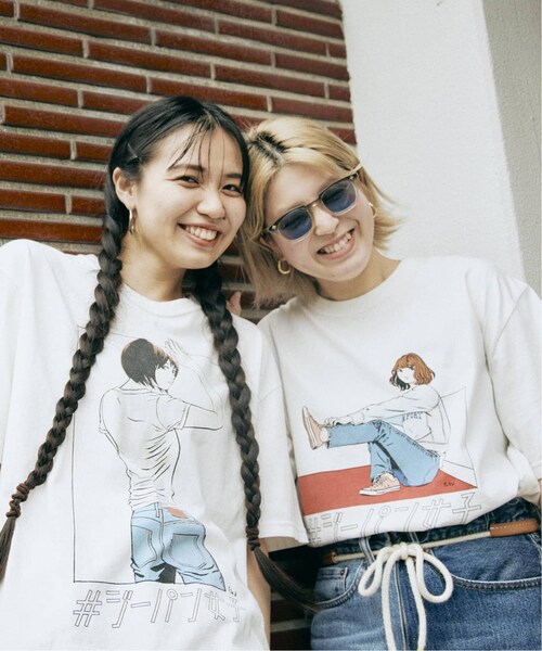 JOURNAL STANDARD relume(ジャーナルスタンダード レリューム)の「ジーパン女子×江口寿史Tシャツ「Shoelace」(トップス・M/L/XL/在庫なし/グレーB)」の9枚目の写真