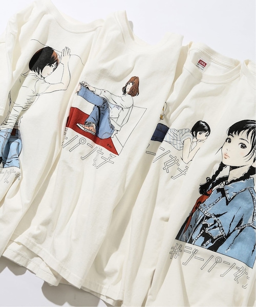 JOURNAL STANDARD relume(ジャーナルスタンダード レリューム)の「ジーパン女子×江口寿史Tシャツ「Shoelace」(トップス・M/L/XL/在庫なし/グレーB)」の5枚目の写真