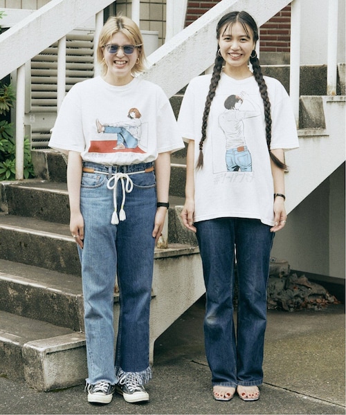 JOURNAL STANDARD relume(ジャーナルスタンダード レリューム)の「ジーパン女子×江口寿史Tシャツ「Shoelace」(トップス・M/L/XL/在庫なし/グレーB)」の10枚目の写真