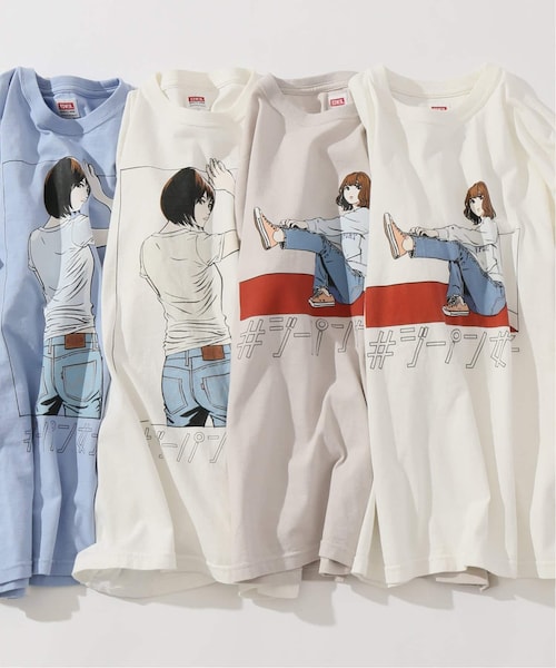 JOURNAL STANDARD relume(ジャーナルスタンダード レリューム)の「ジーパン女子×江口寿史Tシャツ「Shoelace」(トップス・M/L/XL/在庫なし/グレーB)」の6枚目の写真
