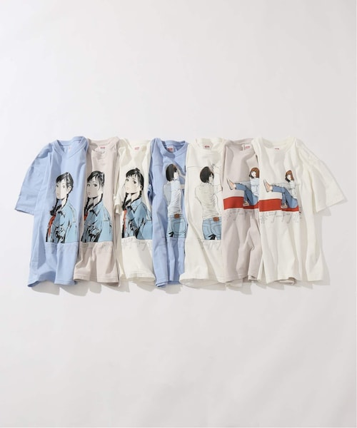 JOURNAL STANDARD relume(ジャーナルスタンダード レリューム)の「ジーパン女子×江口寿史Tシャツ「Shoelace」(トップス・M/L/XL/在庫なし/グレーB)」の3枚目の写真