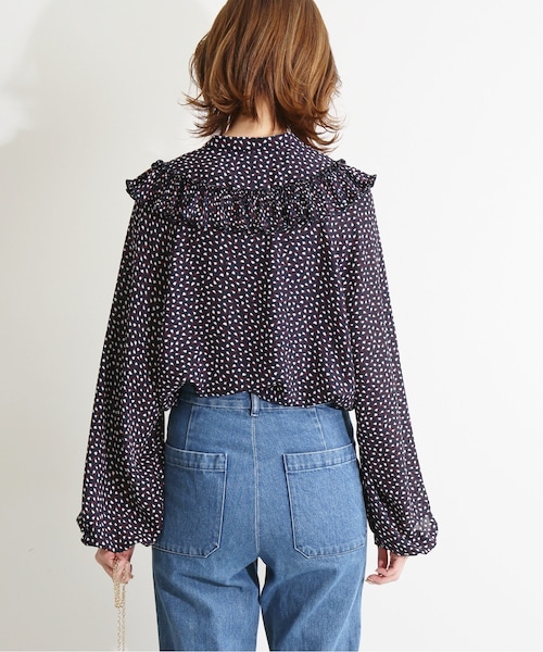 IENA イエナ　LA BOUCLE フリルプリーツブラウス IENA（イエナ）の「《予約》IENA LA BOUCLE Petal フリル