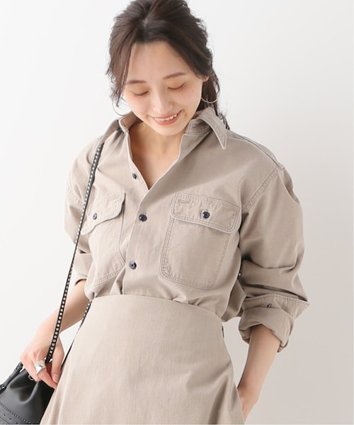 マディソンブルー IENA別注 HAMPTON BACK SATIN シャツ MADISONBLUE - マディソンブルー IENA別注 ハンプトン バック