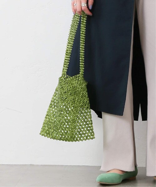 B.C STOCK（ベーセーストック）の「ビーズトートBAG◆（バッグ・ホワイト/フリー/(010)/在庫なし）」の3枚目の写真