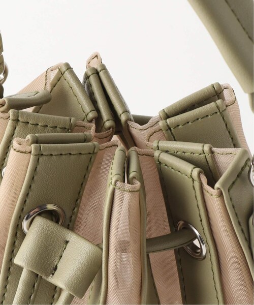 B.C STOCK(ベーセーストック)の「チュールコンビキンチャクBAG◆(バッグ・ブラック/フリー/在庫あり)」の15枚目の写真