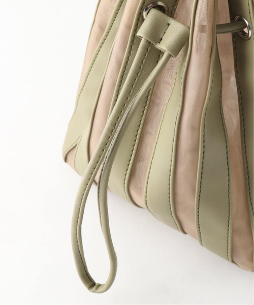 B.C STOCK(ベーセーストック)の「チュールコンビキンチャクBAG◆(バッグ・ブラック/フリー/在庫あり)」の14枚目の写真