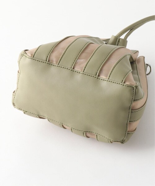 B.C STOCK(ベーセーストック)の「チュールコンビキンチャクBAG◆(バッグ・ブラック/フリー/在庫あり)」の10枚目の写真