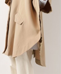 Spick & Span 近年 コンパクトダブルクロスオーバーマントトレンチ 近年 Spick & Span コンパクトダブルクロスオーバーマントトレンチ