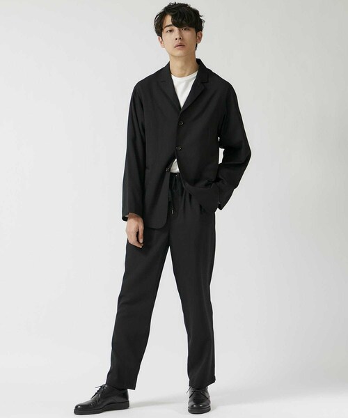 THEE（シー）の「テーパードイージーパンツ（パンツ・メンズ・BLACK/BLU・1/2）」の9枚目の写真