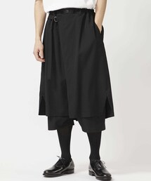 GroundY 定番ラップパンツ　yohjiyamamoto ヨウジヤマモト 2021-22AW ギャバジンジップラップパンツ | HUES