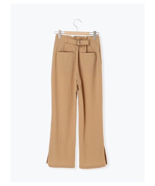 ehka sopo（エヘカソポ）の「後ろベルトセンタープレスパンツ（パンツ・レッド/ベージュ/ブルー・F）」の2枚目の写真