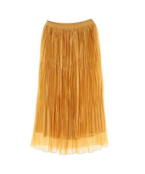 GARAGE OF GOOD CLOTHING（ガレージオブグッドクロージング）の「オーガンジーワッシャースカート（スカート・ブラック/ライトベージュ/イエロー・F）」の8枚目の写真