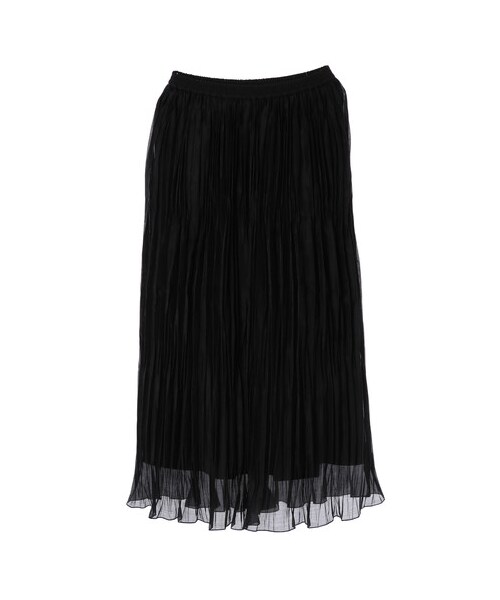 GARAGE OF GOOD CLOTHING（ガレージオブグッドクロージング）の「オーガンジーワッシャースカート（スカート・ブラック/ライトベージュ/イエロー・F）」の6枚目の写真