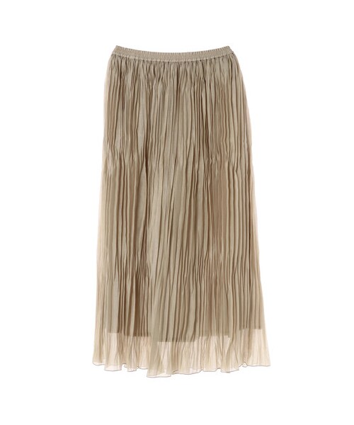 GARAGE OF GOOD CLOTHING（ガレージオブグッドクロージング）の「オーガンジーワッシャースカート（スカート・ブラック/ライトベージュ/イエロー・F）」の2枚目の写真