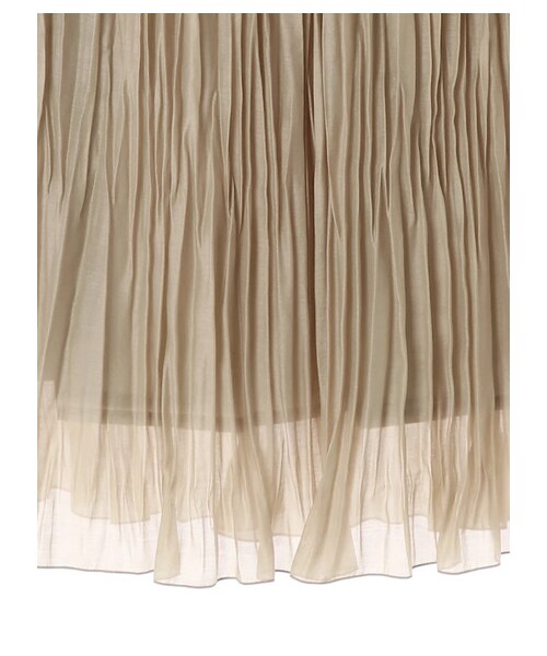 GARAGE OF GOOD CLOTHING（ガレージオブグッドクロージング）の「オーガンジーワッシャースカート（スカート・ブラック/ライトベージュ/イエロー・F）」の5枚目の写真