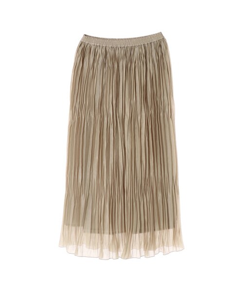 GARAGE OF GOOD CLOTHING（ガレージオブグッドクロージング）の「オーガンジーワッシャースカート（スカート・ブラック/ライトベージュ/イエロー・F）」の7枚目の写真