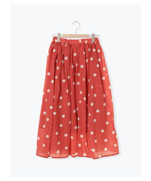 Samansa Mos2（サマンサ モスモス）の「ドット柄ギャザースカート
