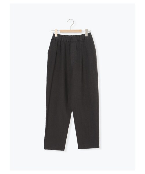 Samansa Mos2（サマンサ モスモス）の「綿麻タックストレートパンツ（パンツ・アイボリー/チャコールグレー/ベージュ/モカ・F）」の9枚目の写真