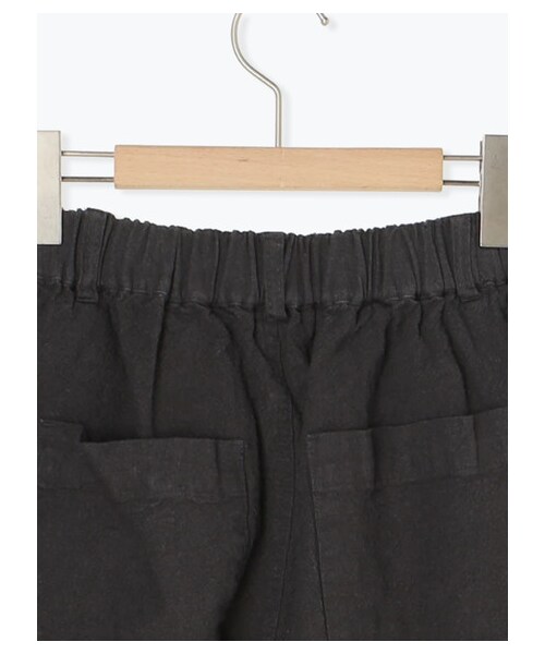 Samansa Mos2（サマンサ モスモス）の「綿麻タックストレートパンツ（パンツ・アイボリー/チャコールグレー/ベージュ/モカ・F）」の6枚目の写真