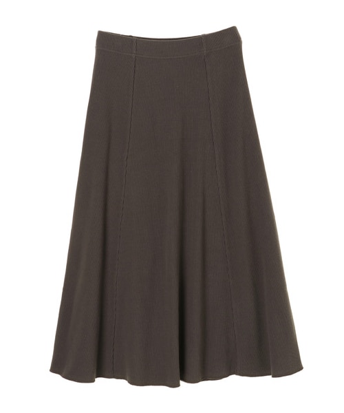 AMERICAN HOLIC（アメリカンホリック）の「リブ切り替えロングカットスカート（スカート・チャコールグレー/ライトベージュ/ネイビー・M/L）」の12枚目の写真