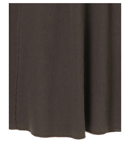 AMERICAN HOLIC（アメリカンホリック）の「リブ切り替えロングカットスカート（スカート・チャコールグレー/ライトベージュ/ネイビー・M/L）」の8枚目の写真