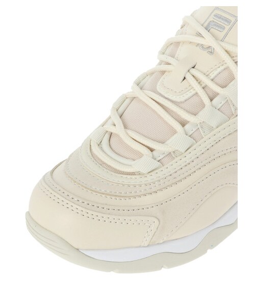 earth music&ecology(アースミュージックアンドエコロジー)の「FILA for earth RAY(シューズ・アイボリー・5cm)」の4枚目の写真