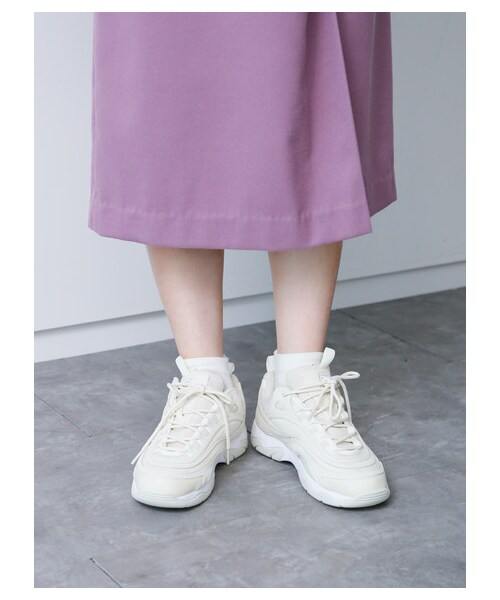 earth music&ecology(アースミュージックアンドエコロジー)の「FILA for earth RAY(シューズ・アイボリー・5cm)」の9枚目の写真