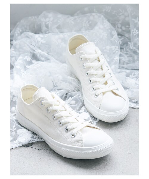 earth music&ecology（アースミュージックアンドエコロジー）の「【先行予約】CONVERSE×earthALLSTAR LIGHT OX（シューズ・アイボリー/グレーベージュ/ブラウン/ラベンダー・5cm/23cm/24cm）」の19枚目の写真