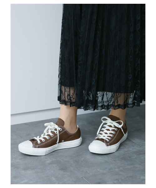 earth music&ecology（アースミュージックアンドエコロジー）の「【先行予約】CONVERSE×earthALLSTAR LIGHT OX（シューズ・アイボリー/グレーベージュ/ブラウン/ラベンダー・5cm/23cm/24cm）」の10枚目の写真