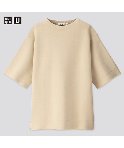 UNIQLO（ユニクロ）の「ミラノリブチュニック（5分袖）（ニット