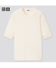 UNIQLO | リブクルーネックセーター(半袖)(ニット/セーター)