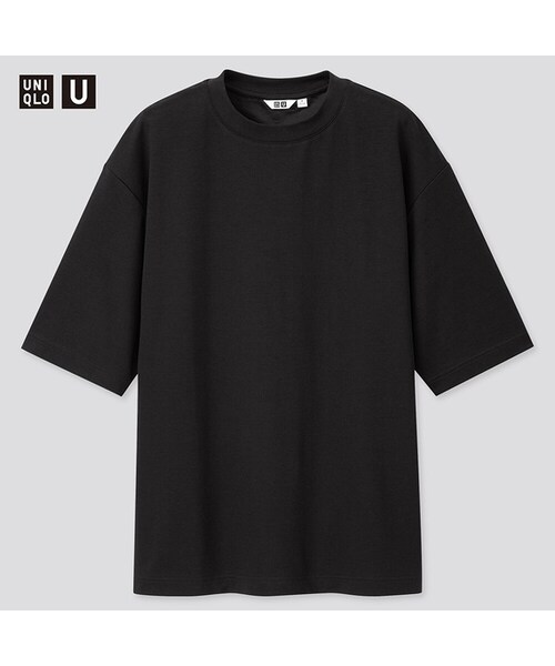 UNIQLO（ユニクロ）の「エアリズムコットンオーバーサイズTシャツ（5分袖）（Tシャツ/カットソー）」 WEAR