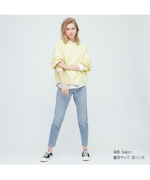 UNIQLO | ミッドライズスリムテーパードアンクルジーンズ(デニムパンツ)