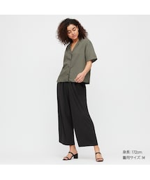 UNIQLO | クレープジャージーワイドパンツ(その他パンツ)