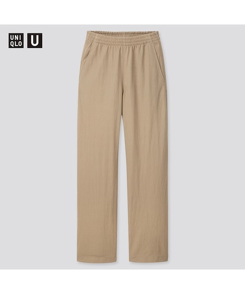 UNIQLO（ユニクロ）の「ツイルジャージーイージーパンツ（その他パンツ・レディース・NATURAL 30/DARK GRAY 08/OLIVE 56・M/XXL/S/XL/XS/L）」の3枚目の写真