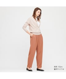 UNIQLO | ドレープリラックステーパードアンクルパンツ（丈長め74cm）(その他パンツ)