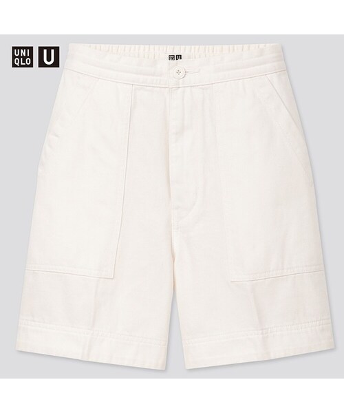 UNIQLO（ユニクロ）の「デニムイージーショーツ（その他パンツ・レディース・BLUE 68/WHITE 00/BLACK 09/BLUE 65・L/M/XL/XS/S/XXL）」の2枚目の写真