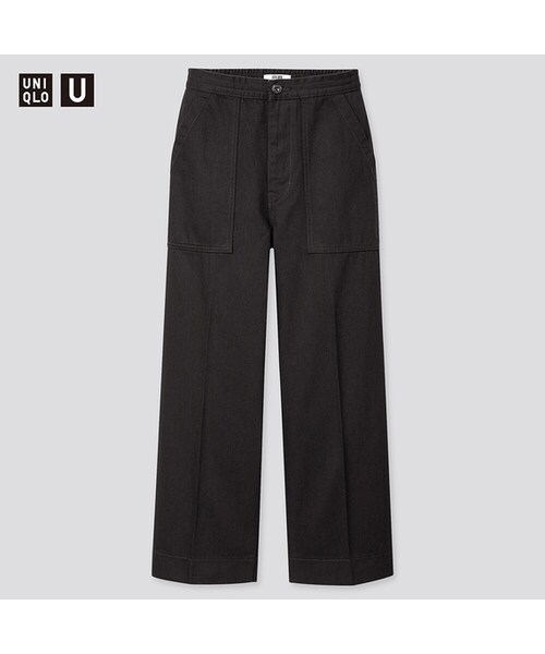 UNIQLO（ユニクロ）の「デニムイージーアンクルパンツ（その他パンツ・レディース・CREAM 40/BLUE 68/WHITE 00/BLUE 65/BLACK 09・XL/L/S/M/XS/XXL）」の3枚目の写真